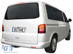 LED Feux arrières Convient pour VW T5 04.2003-2009 Noir Fumée-image-64444