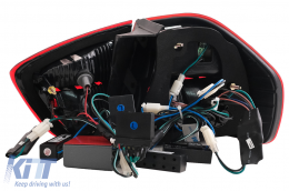 LED Feux arrières pour BMW Série 3 E90 2005-2008 LED Barre lumineuse LCI Design rouge Clair-image-6087090