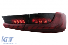 LED Feux Arrières pour BMW Série 3 G20 G28 M3 G80 Berline 2018-2022 Fumée rouge Clignotant séquentiel dynamique-image-6096545