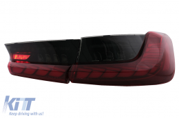 LED Feux Arrières pour BMW Série 3 G20 G28 M3 G80 Berline 2018-2022 Fumée rouge Clignotant séquentiel dynamique-image-6096548