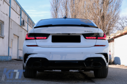 LED Feux Arrières pour BMW Série 3 G20 G28 M3 G80 Berline 2018-2022 Fumée rouge Clignotant séquentiel dynamique-image-6099659
