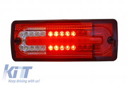 LED Feux arrières pour Mercedes classe G W463 1989-2015 Rouge Clair-image-6021004