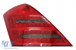 LED Feux arrières pour Mercedes Classe S W221 05-09 rouge Fumée Dynamique Tournant Signal-image-6089789