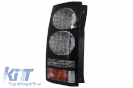 LED Feux arrières pour Rover Discovery 3 & 4 04-16 Noir Conversion en Facelift Look-image-6026176