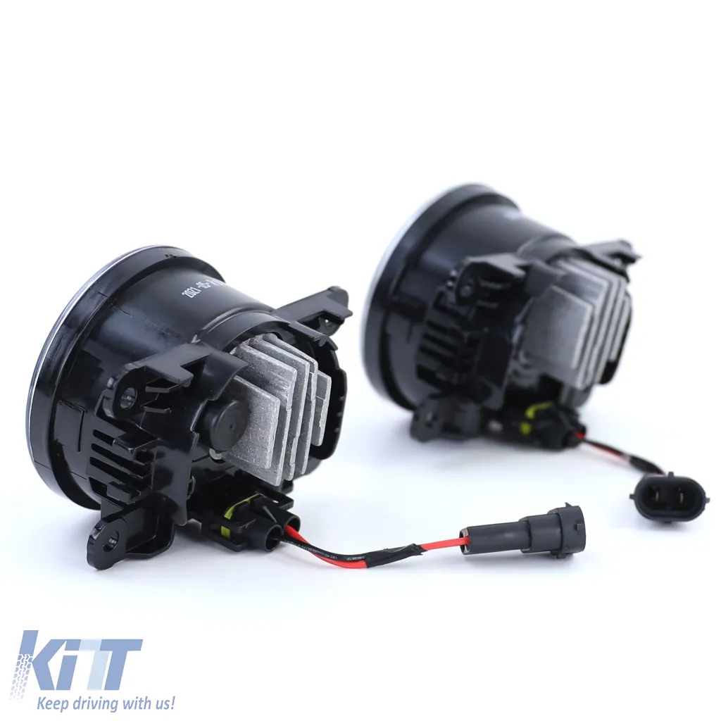 LED fog lights black for Ford Fiesta Focus Transit Fusion