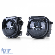 LED fog lights black smoke suitable for 5 Series BMW F10 F11 GT F07 2013-2017-image-6210618