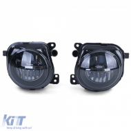 LED fog lights black smoke suitable for 5 Series BMW F10 F11 GT F07 2013-2017-image-6210620