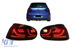 Led Fotistiká Píso Fóta katállhla gia VW Golf V 5 Aristeró Hand Drive (2004-2009) Kapnós Extreme Mavro Look Urban Stul-image-6043142