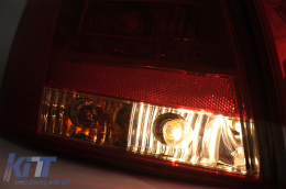 LED Hátsó Lámpa Audi A4 B7 Avant 8ED (2004.11-2007) modellekhez, piros átlátszó-image-6086886