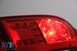 LED Hátsó Lámpa Audi A4 B7 Avant 8ED (2004.11-2007) modellekhez, piros átlátszó-image-6086887