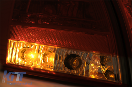 LED Hátsó Lámpa Audi A4 B7 Avant 8ED (2004.11-2007) modellekhez, piros átlátszó-image-6086890