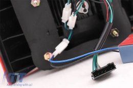 LED hátsó lámpa Audi A6 4B C5 Avant kombi (12.1997-01.2005) modellekhez, Tiszta üveg, piros/fehér-image-6077112
