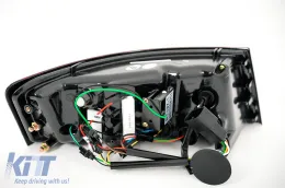 LED hátsó lámpa Audi A6 4F2 C6 limuzin (2008-2011), piros-átlátszó, Facelift dizájn, dinamikus irányjelző-image-6098470