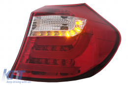 LED Hátsó Lámpa BMW 1 Series E81 E87 (2004-08.2007) modellekhez, piros átlátszó-image-6088666