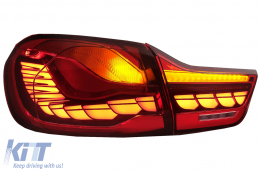
LED Hátsó lámpa BMW 4 F32 F33 F36 (2013-03.2019) modellekhez, piros/átlátszó, dinamikus irányjelző -image-6086310