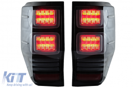 
LED Hátsó lámpa Ford Ranger (2012-2018) modellekhez, dinamikus irányjelzők, Füst-image-6077626