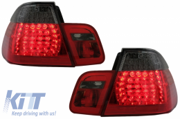 
LED hátsó lámpa lámpák BMW 3-as sorozatú E46 szedánhoz (05 / 1998-08 / 2001) piros fekete-image-6060588
