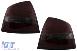 LED Hátsó Lámpa Skoda Octavia II (2004-2012) modellekhez, piros füst-image-6095176