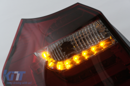 LED Hátsó lámpa sor BMW 1 E81 E87 (2004-08.2007) piros füst szín-image-6100451