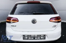 LED hátsó lámpa VW Golf 7 & 7.5 VII (2012-2019) Facelift Retrofit G7.5 megjelenés dinamikus, futófényes irányjelzővel, sötét cseresznyepiros-image-6077789