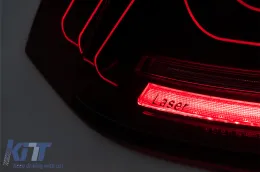 LED hátsó lámpa VW Golf 7 & 7.5 VII (2012-2019) Facelift Retrofit G7.5 megjelenés dinamikus, futófényes irányjelzővel, sötét cseresznyepiros-image-6164902