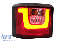 LED Hátsó Lámpa VW T4 Transporter Caravelle Multivan (1990-2003) piros átlátszó-image-6105826