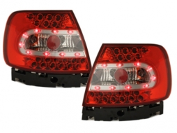 LED Hátsó lámpák Audi A4 B5 Lim. 95-99 / 99-01_ Piros/Kristály-image-60602