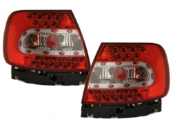 LED Hátsó lámpák Audi A4 B5 Lim. 95-99 / 99-01_ Piros/Kristály-image-60604