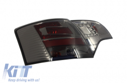 LED Hátsó lámpák Audi A4 B7 Avant 2004-2008 LED Indicators sötétített Fekete-image-6012423