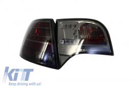 LED Hátsó lámpák Audi A4 B7 Avant 2004-2008 LED Indicators sötétített Fekete-image-6012424