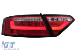 LED hátsó lámpák Audi A5 8T Coupe Cabrio Sportback (2007-2009) piros tiszta-image-6098940
