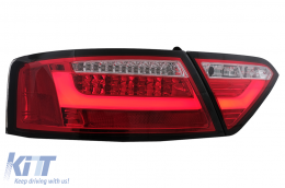 LED hátsó lámpák Audi A5 8T Coupe Cabrio Sportback (2007-2009) piros tiszta-image-6098941