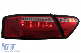 LED hátsó lámpák Audi A5 8T Coupe Cabrio Sportback (2007-2009) piros tiszta-image-6098944