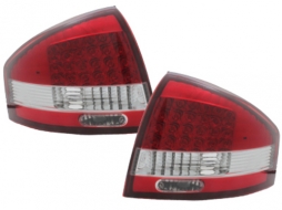 LED hátsó lámpák Audi A6 97-04 _ piros/kristály-image-48484