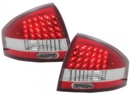 LED hátsó lámpák Audi A6 97-04 _ piros/kristály-image-5986605