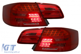 LED hátsó lámpák BMW 3 E92 Coupe LCI előtti (2006-2010) modellekhez, Piros átlátszó-image-6089682