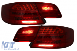 LED hátsó lámpák BMW 3 E92 Coupe LCI előtti (2006-2010) modellekhez, Piros átlátszó-image-6089685