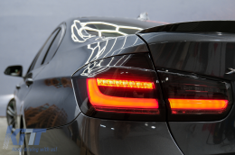 LED hátsó lámpák BMW 3 F30 LCI előtti és LCI (2011-2019) modellekhez, fekete füst, dinamikus irányjelző-image-6094308