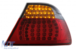 LED hátsó lámpák BMW 3 Series E46 Coupe 2D (1998-2003) piros/fekete-image-6073287
