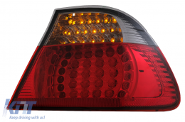 LED hátsó lámpák BMW 3 Series E46 Coupe 2D (1998-2003) piros/fekete-image-6073289