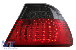 LED hátsó lámpák BMW 3 Series E46 Coupe 2D (1998-2003) piros/fekete-image-6073291