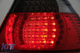 LED hátsó lámpák BMW 3 Series E46 Coupe 2D (1998-2003) piros/fekete-image-6073296
