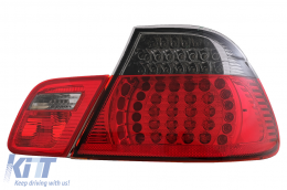 LED hátsó lámpák BMW 3 Series E46 Coupe 2D (1998-2003) piros/fekete-image-60986
