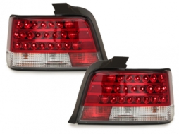 LED Hátsó lámpák BMW E36 Lim.  92-98 _ piros/Kristály-image-5986623