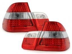 LED hátsó lámpák BMW E46 4D 98-01 _ piros/kristály-image-49322