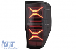 LED Hátsó lámpák Ford Ranger (2012-2018) modellekhez, füst szín, dinamikus irányjelző -image-6097464