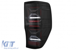 LED Hátsó lámpák Ford Ranger (2012-2018) modellekhez, füst szín, dinamikus irányjelző -image-6097470