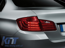 LED Hátsó lámpák M Performance BMW 5 Series F10 (2011-2017) piros áttetsző LCI Design-image-6024749