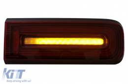 LED hátsó lámpák Mercedes G-osztály W463 (2008-2017) modellekhez, Facelift 2018 dizájn, dinamikus irányjelző, Piros füst-image-6102813