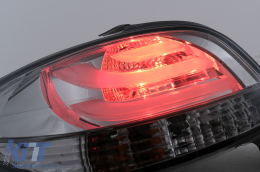 LED hátsó lámpák Peugeot 206 ferdehátú 3/5 ajtóshoz (1998-2004) fekete füst-image-6102786